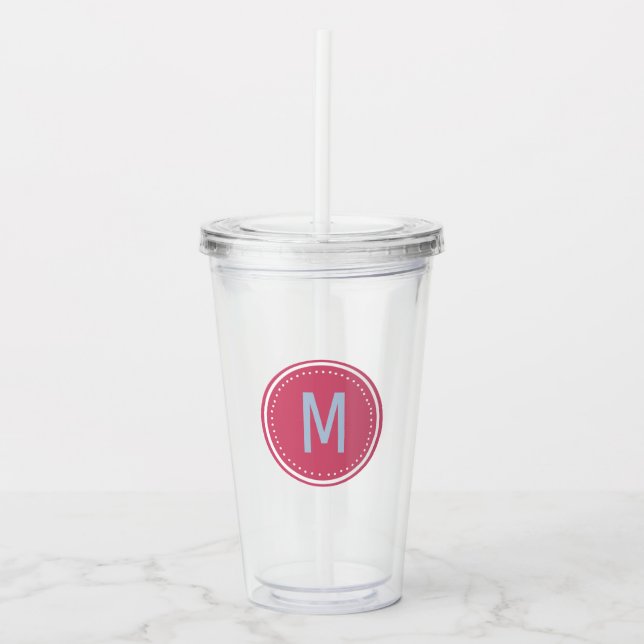 Vaso Acrílico Tumbler MONOGRAM (Anverso)