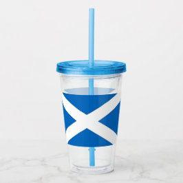 Vaso Acrílico Tumbler patriótico con bandera de Escocia