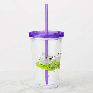 Vaso Acrílico Tumbler : Pequeño Pug dulce