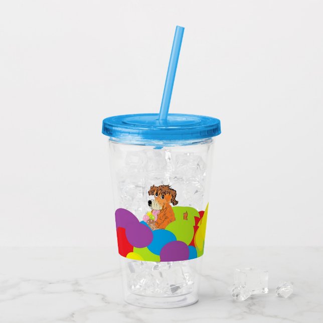 Vaso Acrílico Tumbler: Tiempo Fiesta (Reverso (hielo))