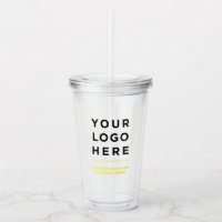 Tumbler transparente amarillo personalizado con pa