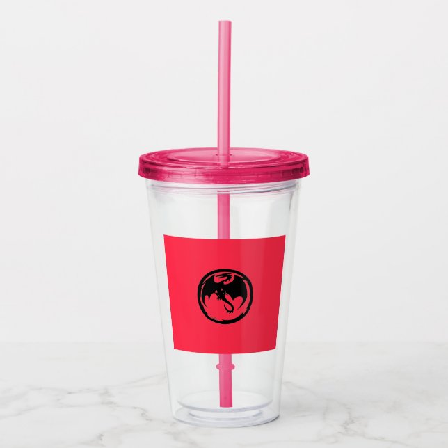 Vaso Acrílico Tumblor acrílico de Black Dragon (Anverso)