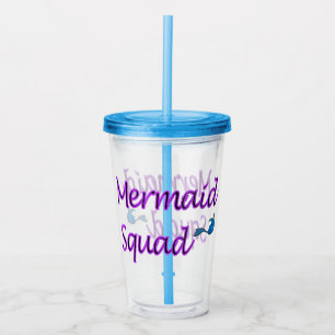 Vaso Acrílico Tumblor acrílico de la Sirena