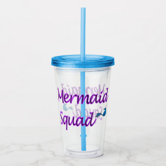 Vaso Acrílico Tumblor acrílico de la Sirena