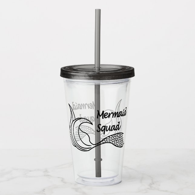 Vaso Acrílico Tumblor acrílico de la Sirena (Anverso)