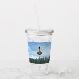 Vaso Acrílico Tumblor acrílico de martillo de oro