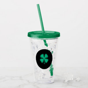 Vaso Acrílico Tumblor acrílico irlandés negro