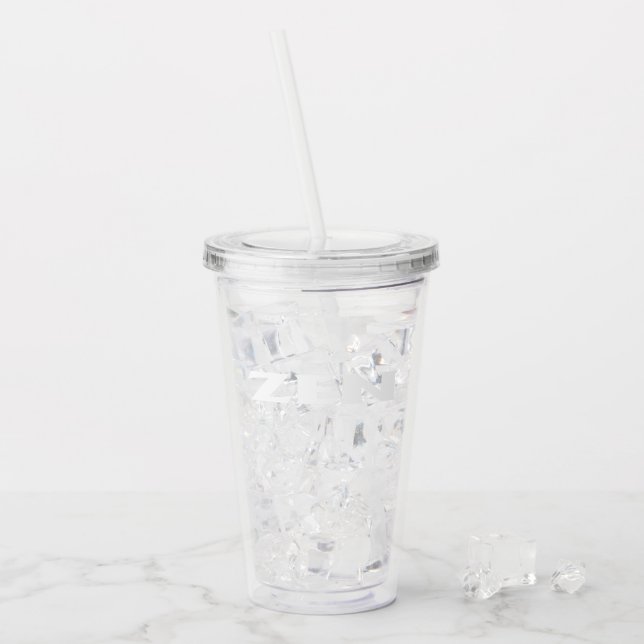 Vaso Acrílico Tumblor acrílico transparente y zen (Anverso (hielo))