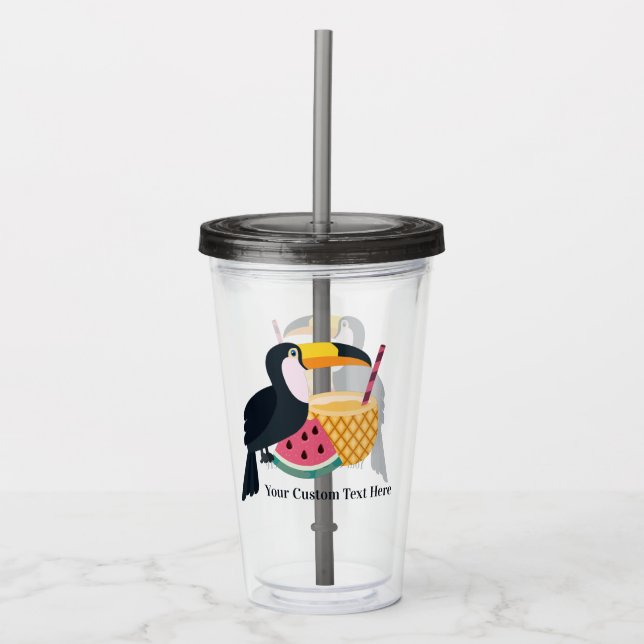 Vaso Acrílico Tumblores de Ilustracion táctil (Anverso)