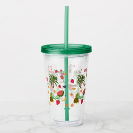 Vaso Acrílico tumblores tropicales