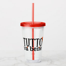 Vaso Acrílico Tutto Va Bene (un fuoco)