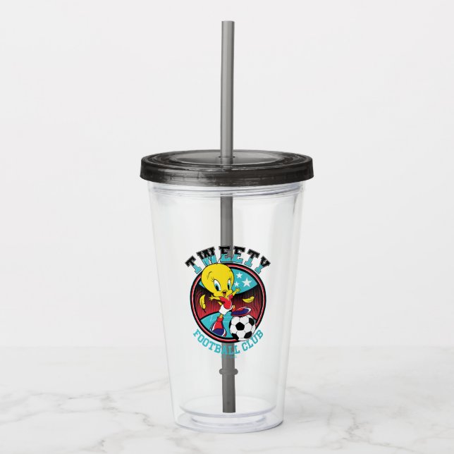 Vaso Acrílico TWEETY™ Football Club Badge (Anverso)