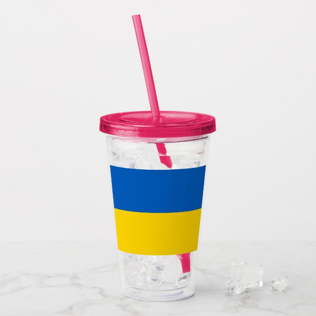 Vaso Acrílico Ucrania (Anverso (hielo))