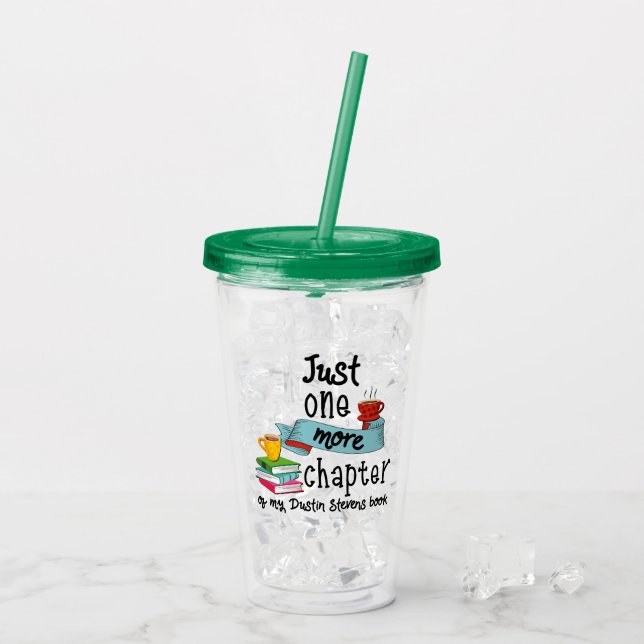 Vaso Acrílico Un capítulo más de mi libro de Dustin Stevens (Reverso (hielo))