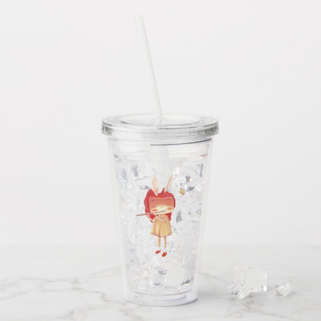 Vaso Acrílico Un jardín en mi corazón (Anverso (hielo))