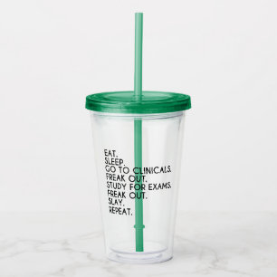 Vaso Acrílico Un regalo divertido para la enfermería y el estudi
