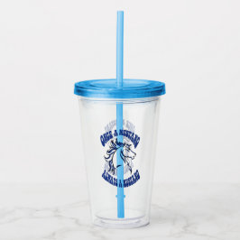 Vaso Acrílico Una vez un tumbler de Mustang