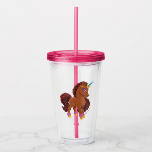 Vaso Acrílico Único orgullo de Unicornio