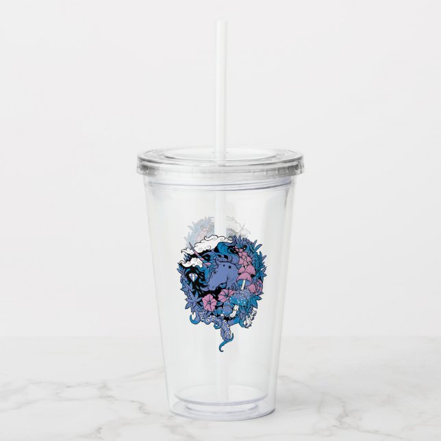 Vaso Acrílico Unicornio (Anverso)