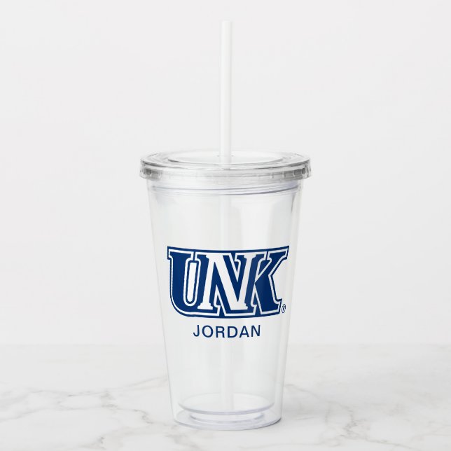 Vaso Acrílico UNK| Universidad de Nebraska en Kearney (Anverso)