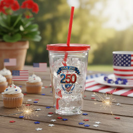 Vaso Acrílico USA 250 celebration