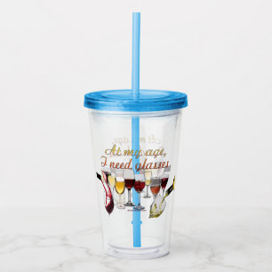 Vaso Acrílico Vajilla de vino para beber de SlipperyJoe's juego