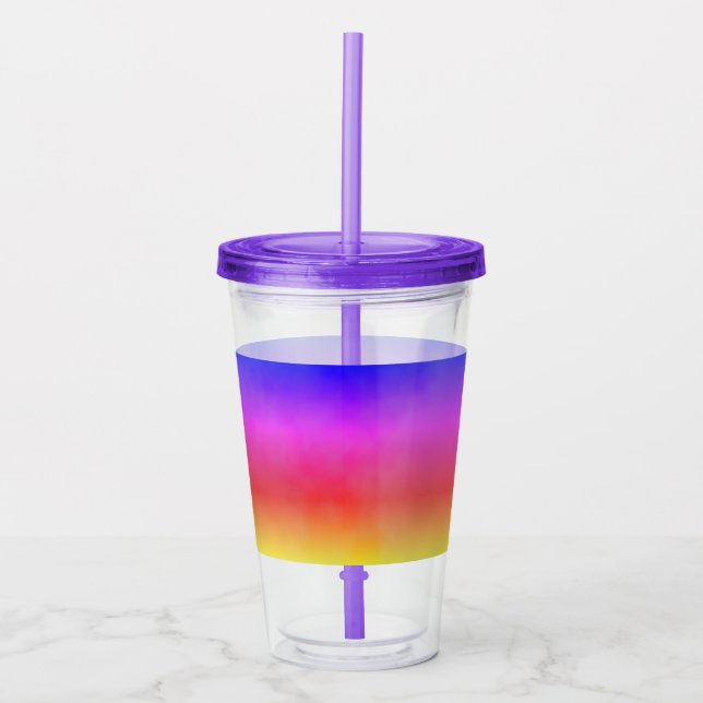 Vaso Acrílico Vapor arcoiris (Anverso)