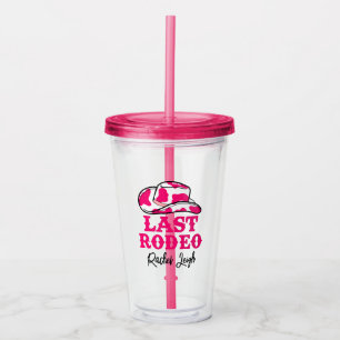Vaso Acrílico Vaquera Disco Último Rodeo Despedida de Soltera