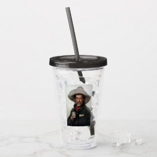 Vaso Acrílico Vaquero franco-hispano en el viejo Saloon occident