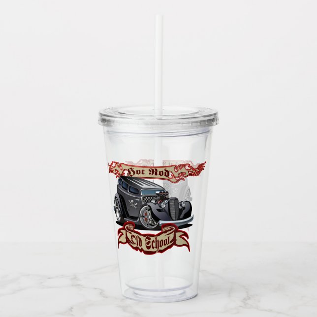 Vaso Acrílico varilla de personalizado (Anverso)
