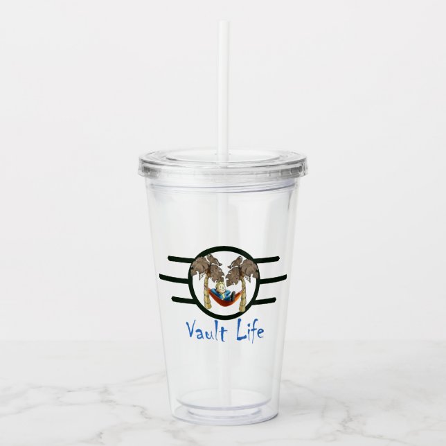 Vaso Acrílico Vault Life Tumbler (Anverso)
