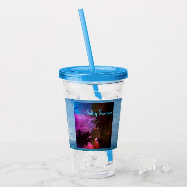 Vaso Acrílico Verano Ardiente (Anverso (hielo))