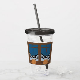 Vaso Acrílico Verre en Acrylique Hivernal Boule à Neige