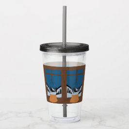 Vaso Acrílico Verre en Acrylique Hivernal Boule à Neige