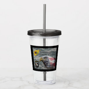 Vaso Acrílico "Veterano de Combate Afgano" - 101ª División Aérea