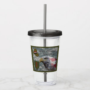 Vaso Acrílico : Veterano de combate de la 1.ª División de Infant
