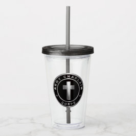 Vaso Acrílico Veterano del Cuerpo de Capellanes del Ejército