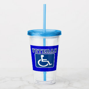 Vaso Acrílico Veterano discapacitado
