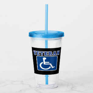 Vaso Acrílico Veterano discapacitado