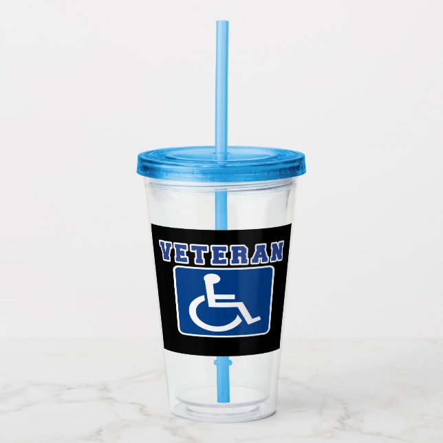 Vaso Acrílico Veterano discapacitado (Anverso)