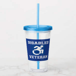 Vaso Acrílico Veterano discapacitado