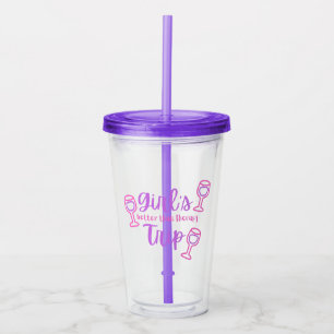 Vaso Acrílico Viaje De chica, Mejor Que Terapia Con Gafas De Vin