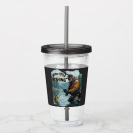 Vaso Acrílico Viaje de pesca deportiva Reel Guay Dad