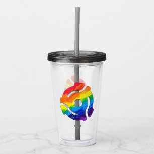 Vaso Acrílico Vibrante de adaptador de registro de 45 RPM de plá