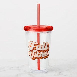 Vaso Acrílico Videos de caída retro