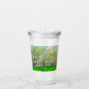 Vaso Acrílico Vincent van Gogh Huerto en Flor