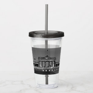 Vaso Acrílico Vintage Germany Berlín Brandenburg Gate