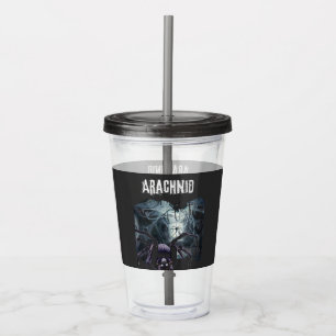 Vaso Acrílico Vintage Halloween Horror Spiders