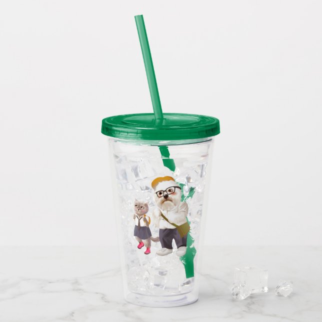 Vaso Acrílico Volver a la escuela (Anverso (hielo))