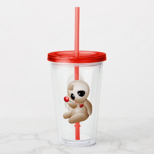 Vaso Acrílico Voodoo Doll Personalizado enamorado